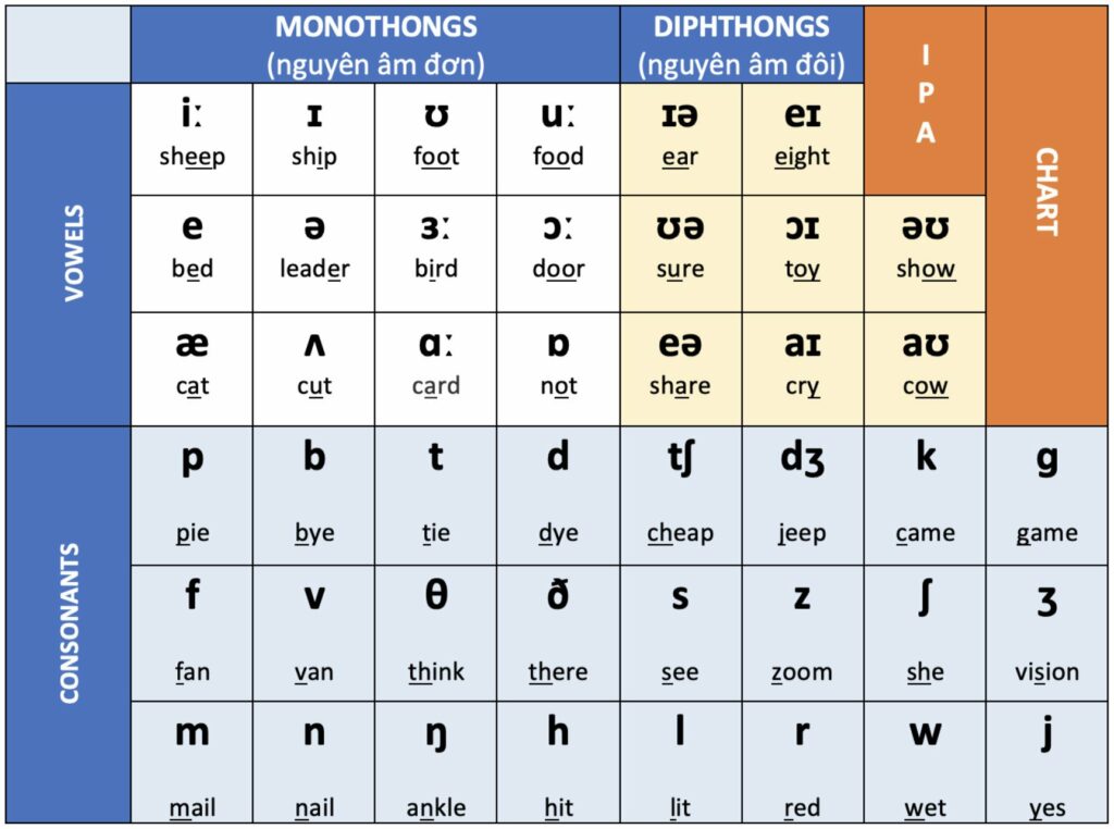 Phân biệt bảng chữ cái tiếng Anh và bảng phiên âm tiếng Anh quốc tế