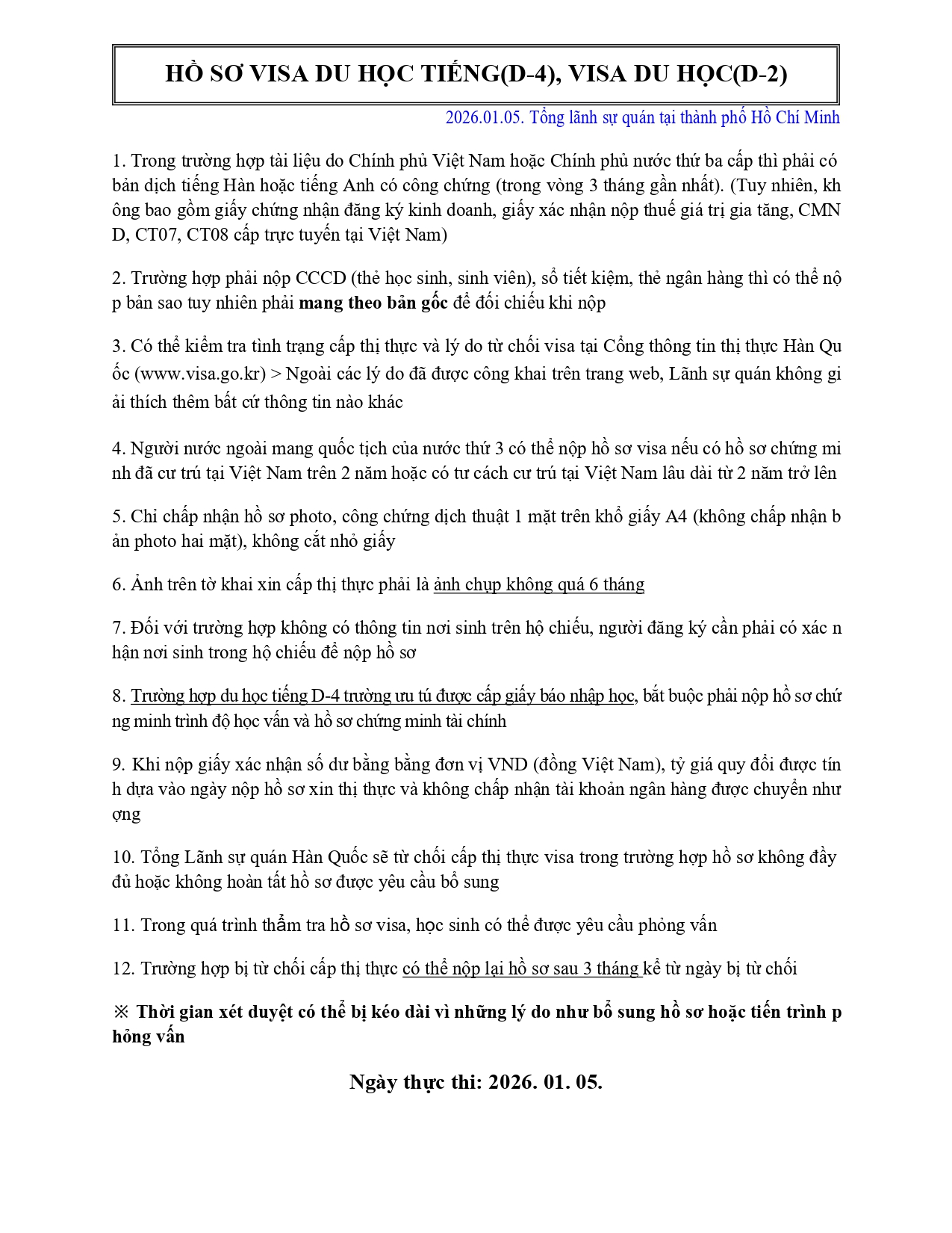 THÔNG BÁO NGHỈ LỄ CHỮ HÀN